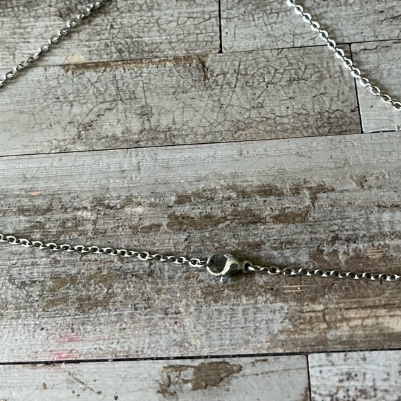 RHODONITE natural polished stone mushroom shaped pendant necklace new NWT boho - Picture 5 of 5